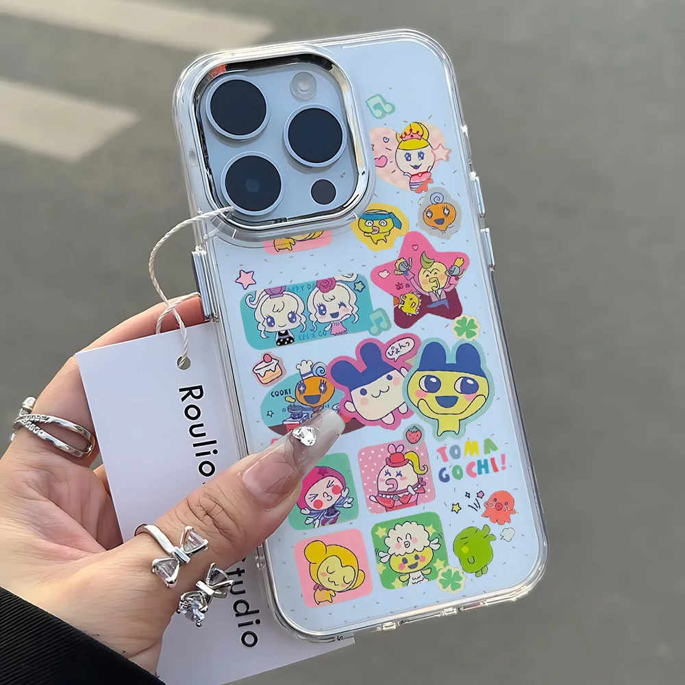 Cute Cartoon Role Tamagotchi Dog Transparent Soft Silicone Phone Case