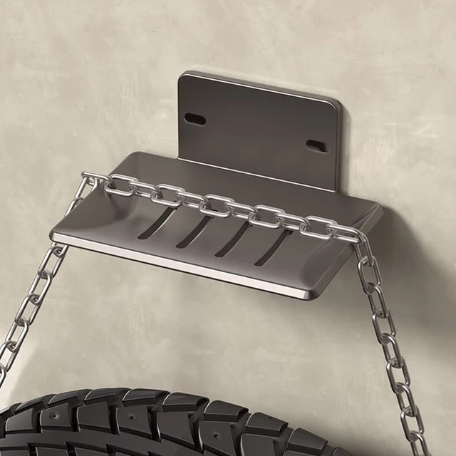 ผู้ถือสบู่สแตนเลสห้องน้ําห้องอาบน้ําฝักบัวถาดสบู่ตาข่าย Rack oap จานติดผนังท่อระบายน้ําสบู่กล่องห้องน้ํา Access 5