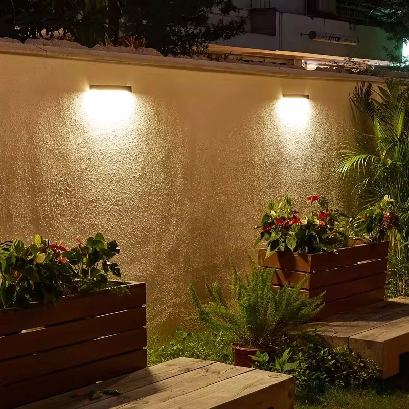 Solar LED Light Outdoor Waterproof Garden Decor Solar Powered Lamp Super Bright Villa Door Number Balcony Sunlight Wall Lights led wall lamp solar light solar led light