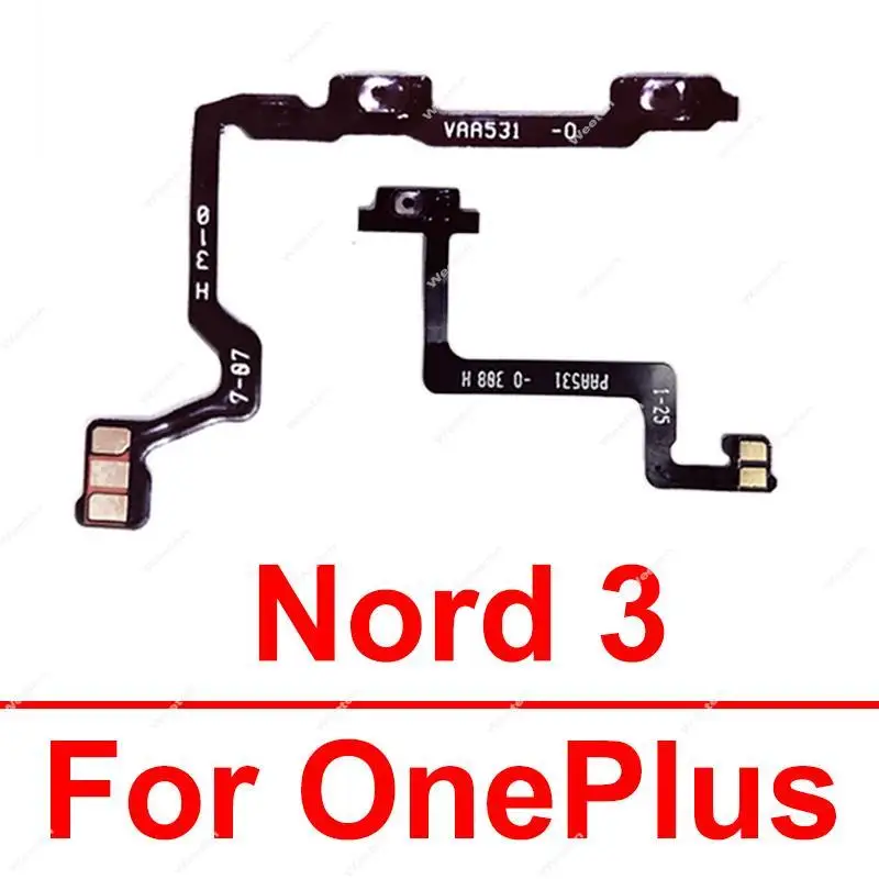 Volume Power Flex Cable Per Oneplus 1 + Nord 3 On Off Power Volume Up Down Side Button Flex Ribbon Parts
