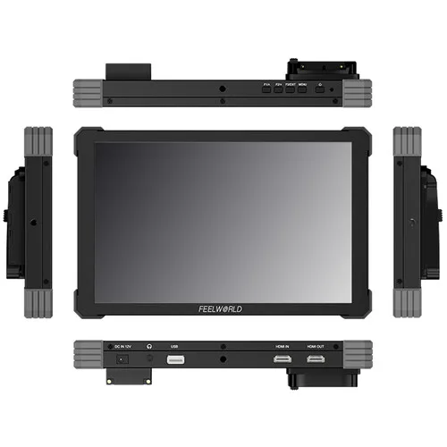 FEELWORLD T10 10.1" IPS 4K HDMI Touchscreen Monitor 1920*1200 500Nit 1500:1 Contrast DSLR Camera Monitor for Interview Recording