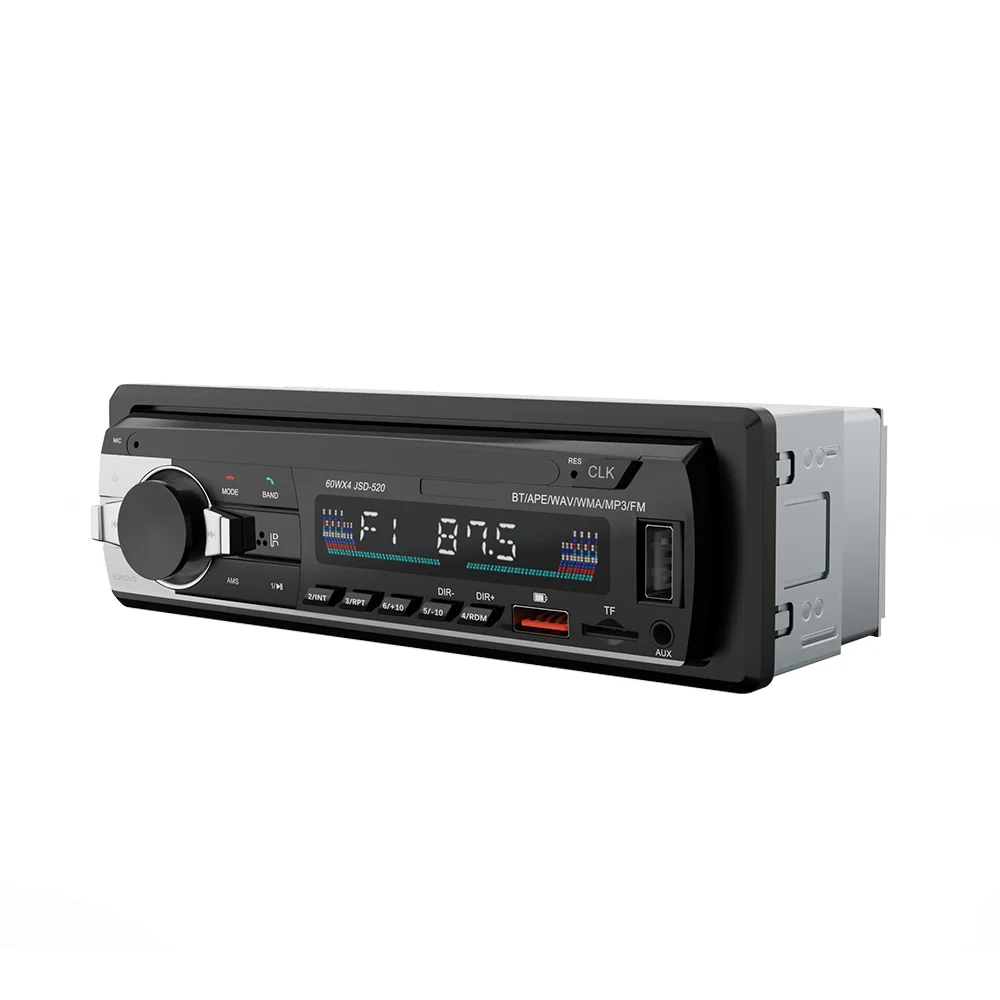 자동차 라디오 스테레오 MP3 플레이어, 디지털 BT 자동차 멀티미디어 플레이어, 오디오 음악, USB SD, 대시 AUX 입력 포함, 1 딘