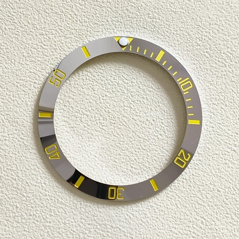 38 mm galvanisierter Keramik-Uhrenlünetteneinsatz, passend für 40 mm Herrenuhrenring, Ersatzzubehör, Innendurchmesser 30,5 mm, mit Aufklebern – Detail 9