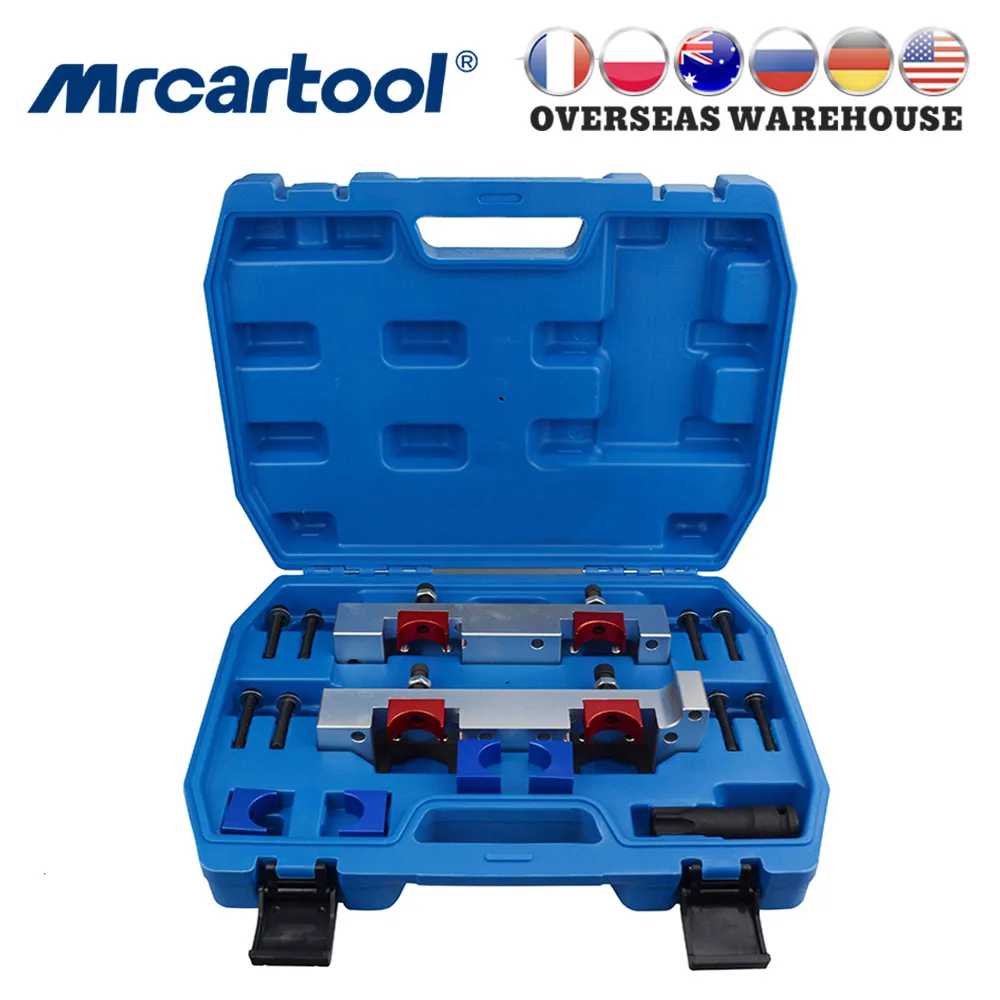 

MR CARTOOL набор инструментов для фиксации времени двигателя, 15 шт., комплект инструментов для выравнивания вала для Mercedes Benz M133 M270 M274, инструмент для ремонта автомобиля