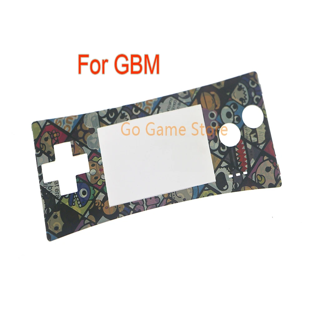 Per Gbm Nuova Copertura Protettiva Del Pannello Frontale Con Motivo Per Parti Di Ricambio Gameboy Micro Gbm