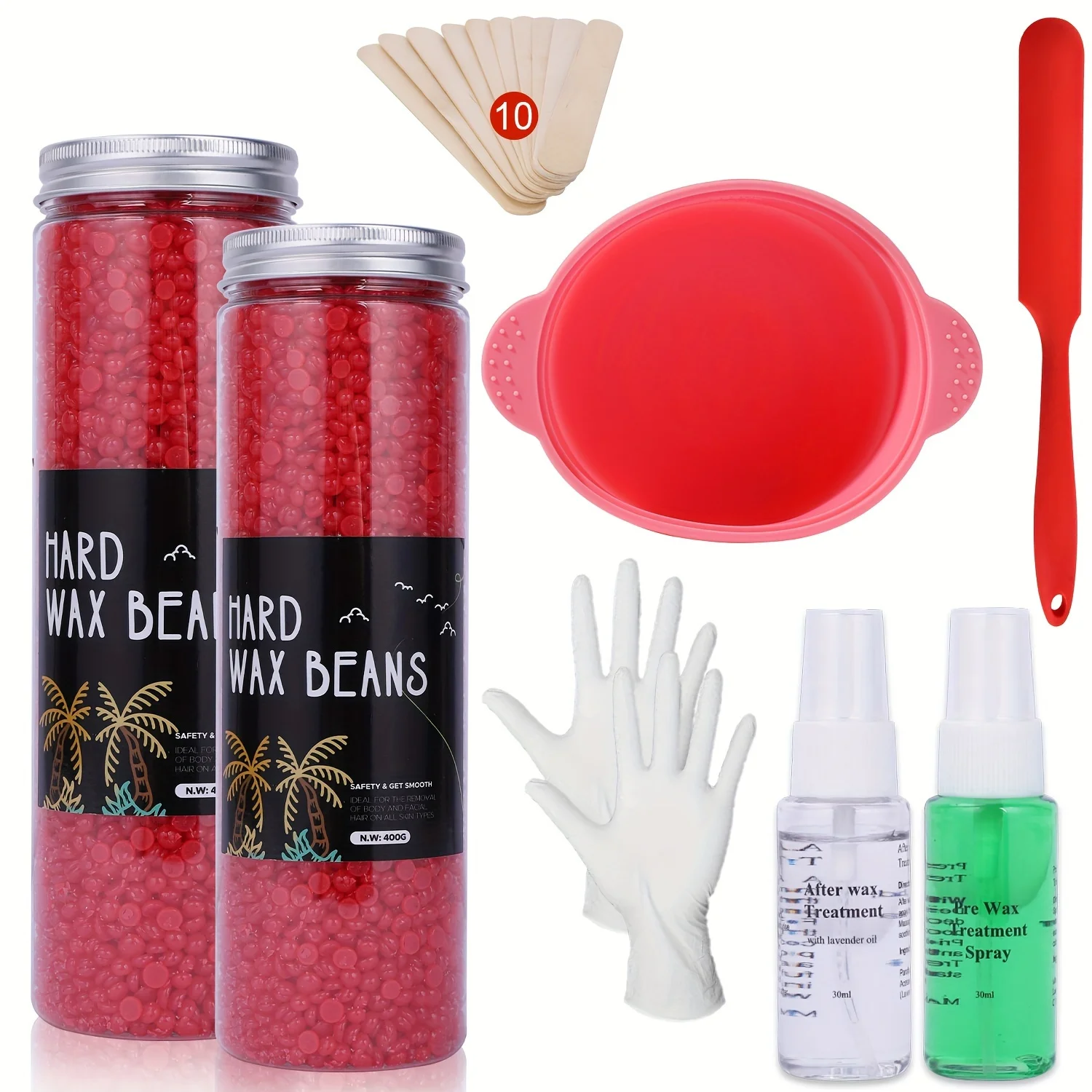 400g Hard Wax Beans for Hair Removal Body European Brazilian Pearl for Wax Warmer Waxing Beans Heater Machine