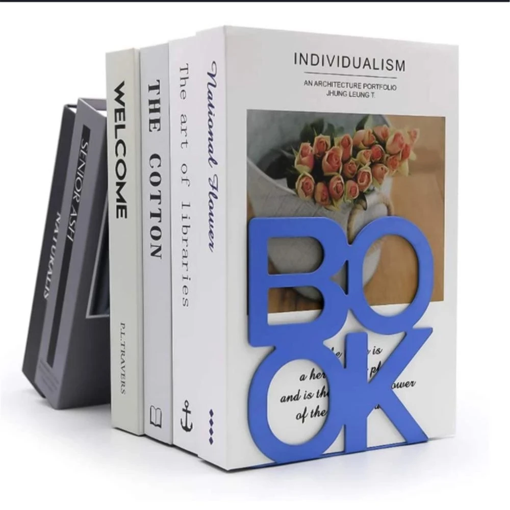 2-piece book stand iron desktop art non slip shelf book stand support sample school stationery office accessories