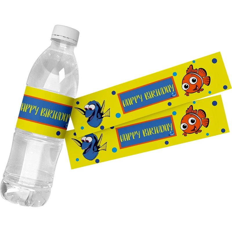 24pcs Disney Finding Nemo Water Bottle Stickers Wraps Customize