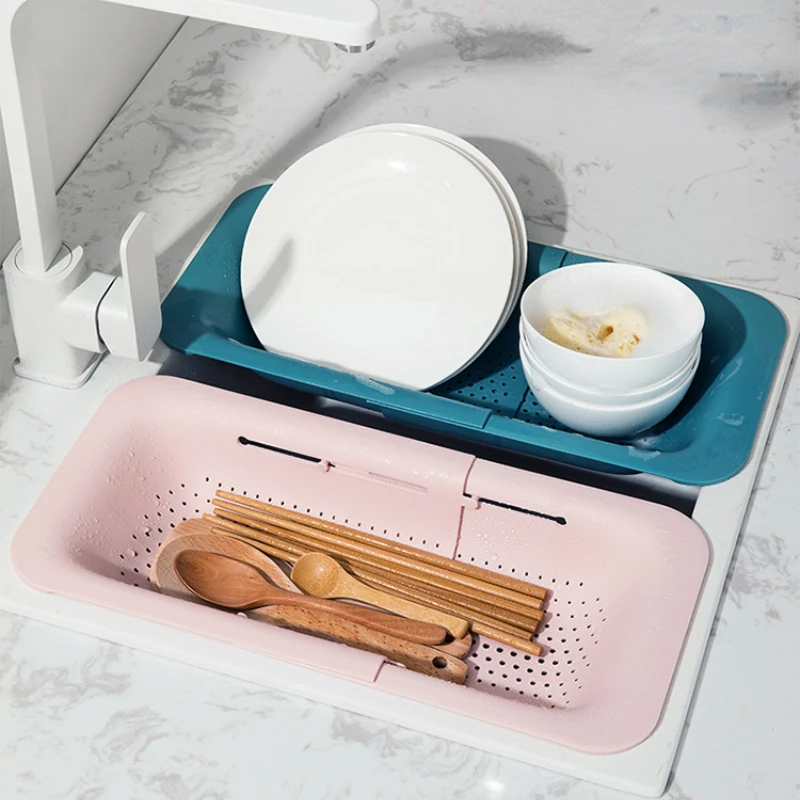 Adjustable Kitchen Sink Strainer Drainer Kitchen Duty Countertop