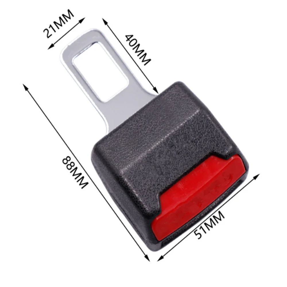 Car Seat Belt Extender with Padded Cover - Safety Buckle Clip Accessory
