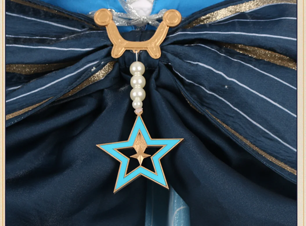 Infinity Nikki Nikki Blue Bubbles Princess Dress Cosplay Costume