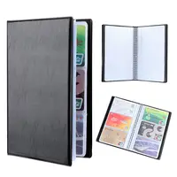 Leather Cards Collection Album Card Holder Books  40/120/180/240/300 Cards Credit Card ID Card Container Wallet 1