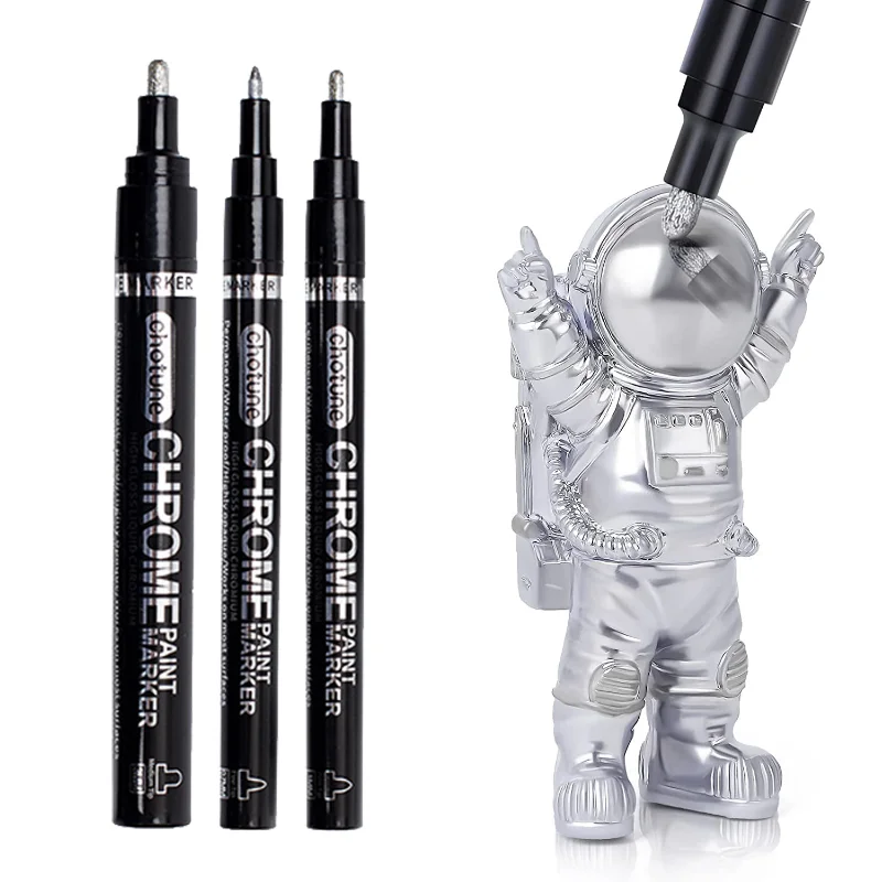 Electroplating Mirror Silver Paint Pen 0.7/mm1mm/3mm Nib paint marker pen,paint pen,marker pens,markers pen