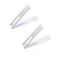 2Pcs Silver