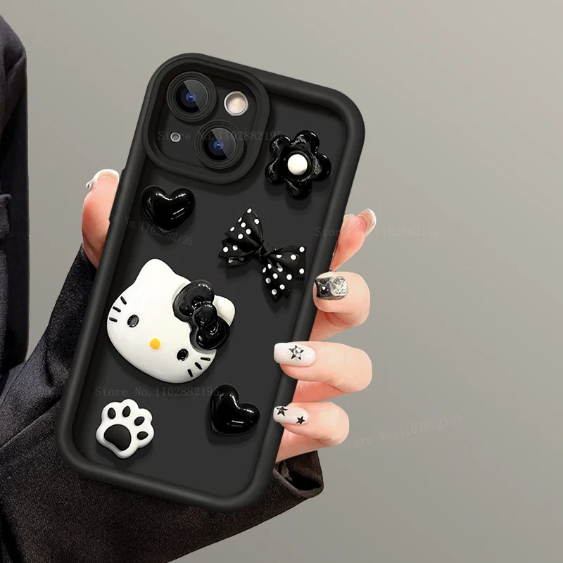 thumbnail image 1 of Funda de TPU suave 3D Sanrio Hello Kitty para Xiaomi Redmi Note 12 11 Pro Plus 5G Turbo 11S 10S 10 9 12C 10A 10C 9A 9C 9T A1 A2, 1 of 5