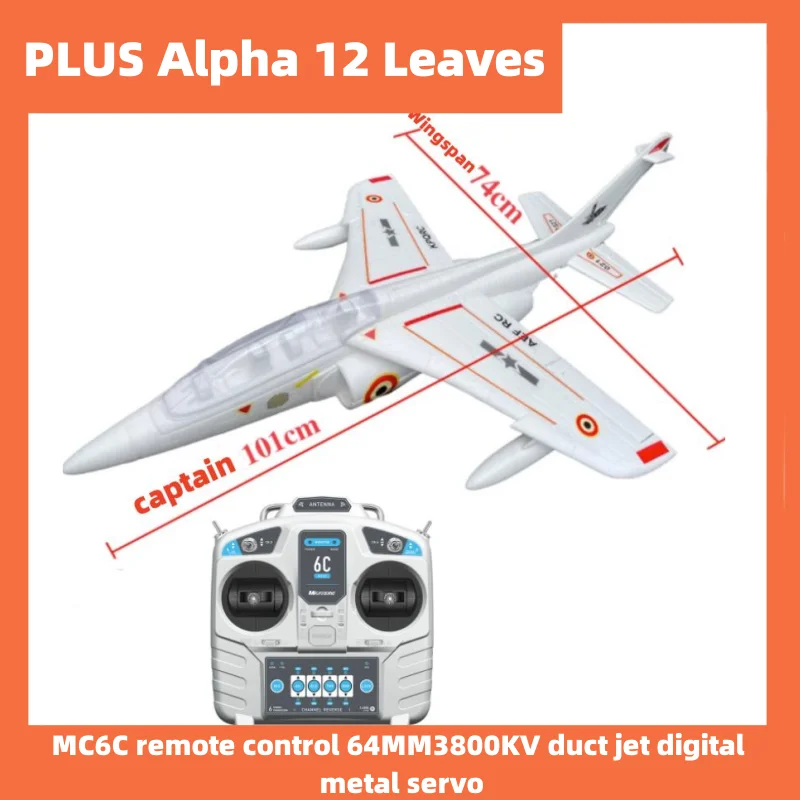 Jamara Alpha Jet 160643 - Modello Aereo EPO 728 Mm Con Baldacchino, Pronto Al Volo Per Appassionati Di RC