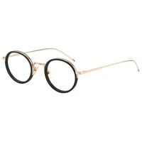 Титановая ацетатная ретро круглая оправа для очков, мужские очки, модный стиль, сверхлегкие очки, США, брендовый дизайн TBX906, черепаха INS — изображение 6