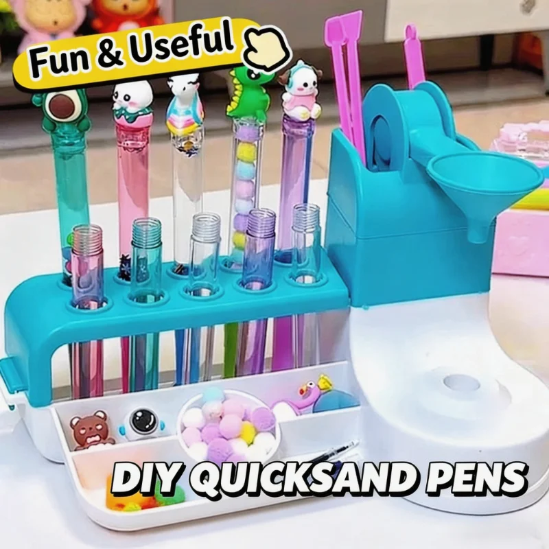 Set Studio Creativo per Penne Fai-da-Te per Bambini - Kit Educativo per Realizzare Penne Personalizzate con Decorazioni, Kit Artigianale per la Creatività - immagine 2