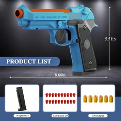Rapid - Fire Soft Bullet Blaster Toy Gun for Outdoor Adventure and Fun (M92 Set A)