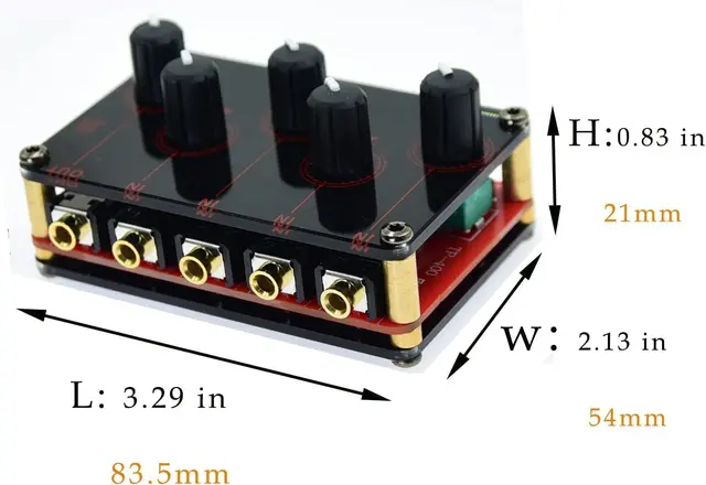 複数の入力ジャック4ウェイin 1ステレオミキサーヘッドセット