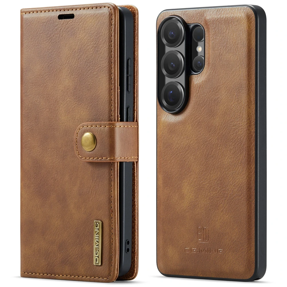 Magnetic Leather Flip Stand Phone Case - 2 in 1 Design