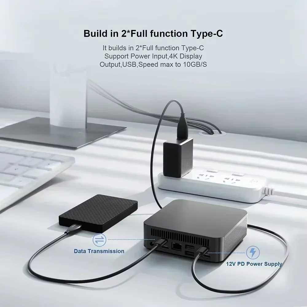 Inter Core i9 8950HK/i3 6100U Mini Pc 16GB DDR4 1/2TB SSD desktop gaming computer Windows 11 BT5.2 WIFI6 4K gaming computer - immagine 3