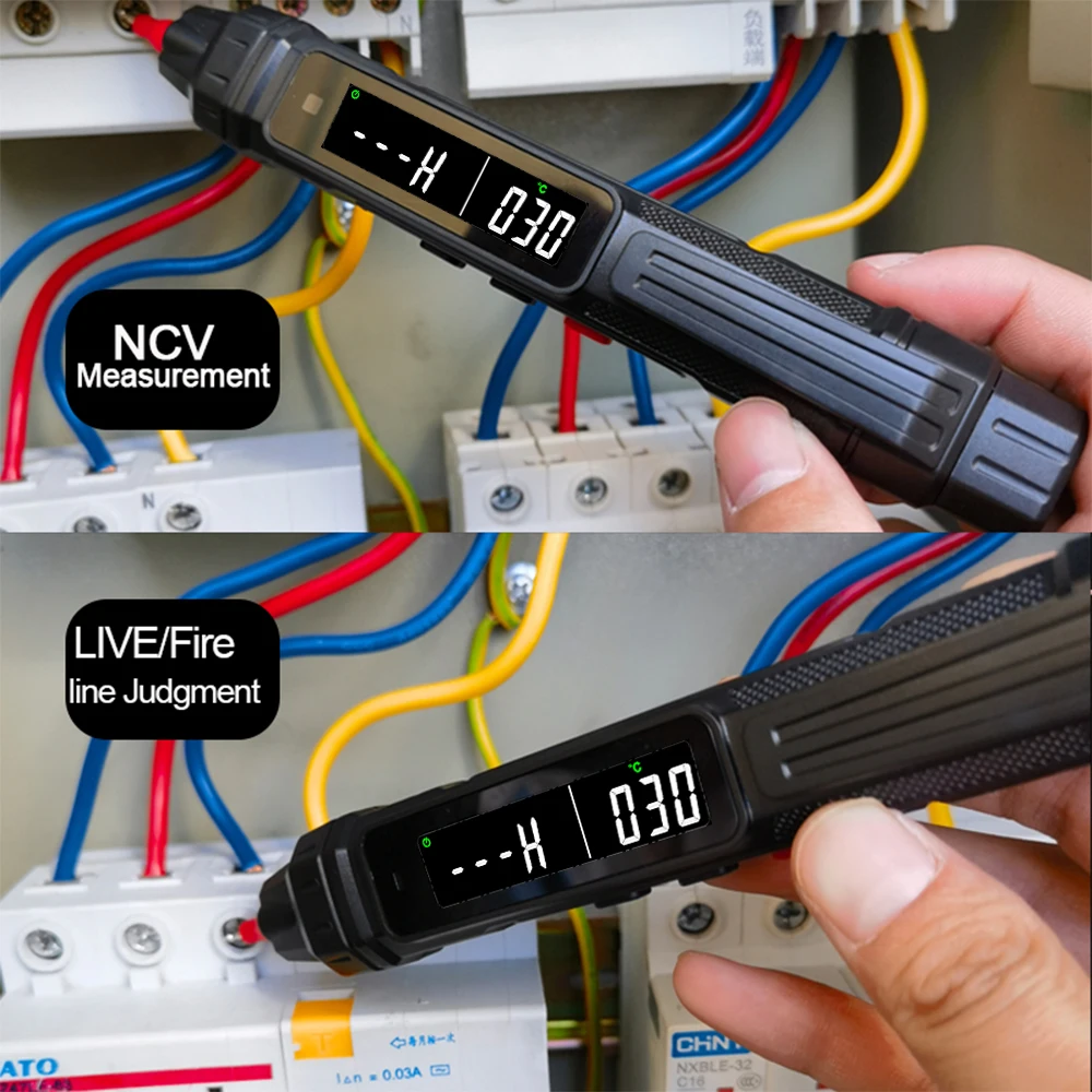 Smart Digital Multimeter 6000 Counts Non Contact High Precision Voltage Detector Pen Auto Range NCV Capacitance OHm Tester digital multimeter tester