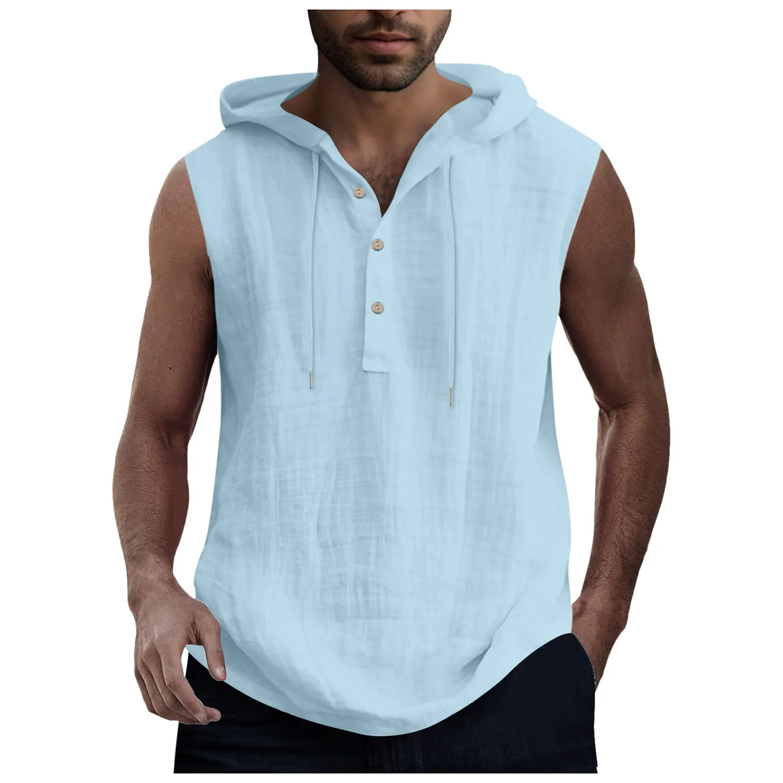 Men's Cotton Clothes With Hood And Removable Double-sided Wear