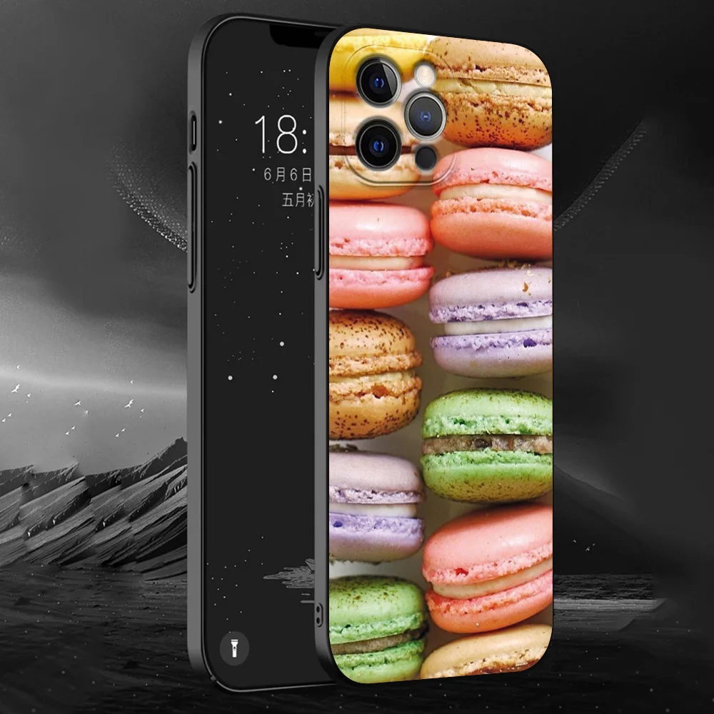 Macarons Cake Dessert Cute Phone Case For iPhone 13 15 14 12
