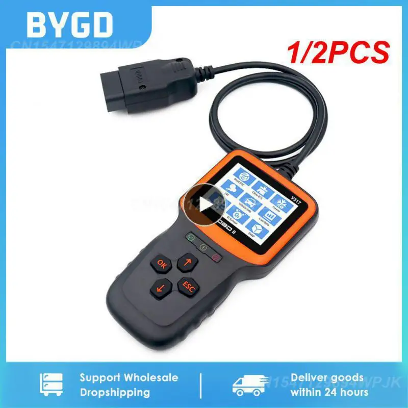 

1/2PCS 2 Real-time Oxygen Sensor Test Automobile Fault Detector OBD II EOBD Code Reader V317 Car Diagnostic Tool