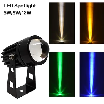야외 LED 스포트라이트 벽 조명, 따뜻한 흰색 차가운 흰색 RGB 정원 조명, IP66, 5W, 9W, 12W, 110V, 220V, 12V
