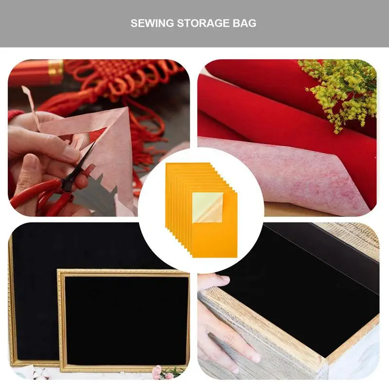 Felt Sheets Adhesive Backed 10pcs A4 Size Peel And Stick Soft Fabric
