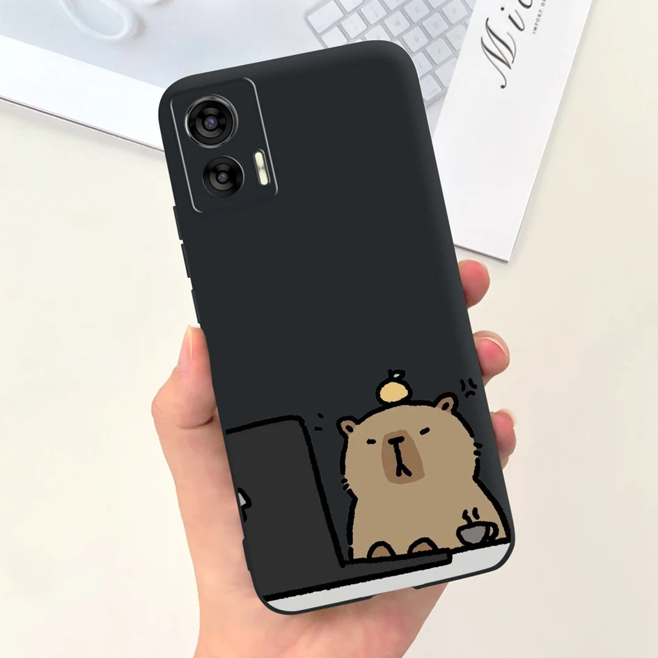 Cute Cartoon Tulip Shockproof TPU Phone Case - Anti-Fall Bumper Cover