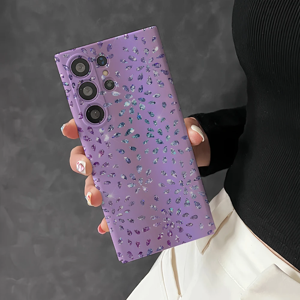 Sparkle Crystal Shockproof Double Layer Tough Back Phone Case