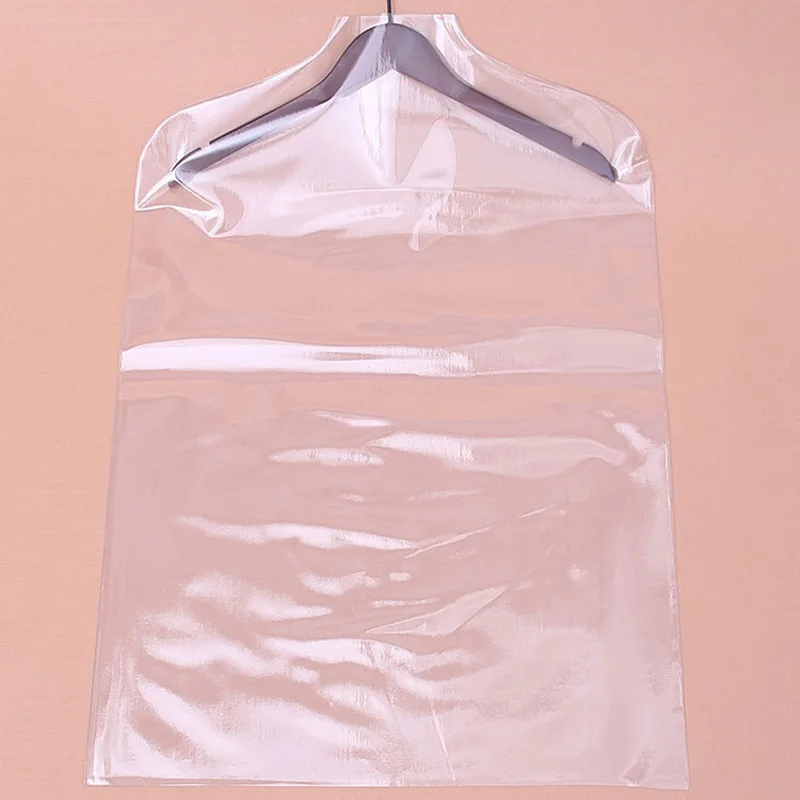 Pack of 5pcs Clear PVC Covers for Clothes Garment Coat Jacket Shirt Suit Dust Moisture Proof Protection Case KU001