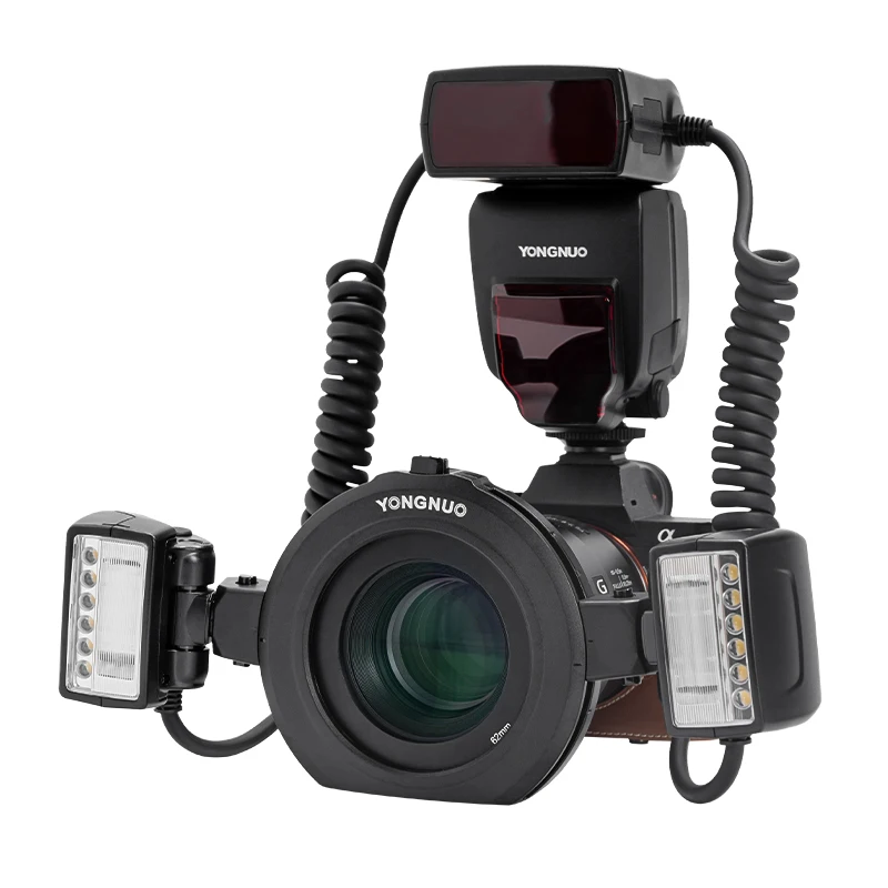 

Yongnuo YN24EX YN24 EX E-TTL Twin Lite макро кольцо для вспышки Speedlite для камеры Canon Sony Dual 2 шт. головка для вспышки 4 шт. переходные кольца