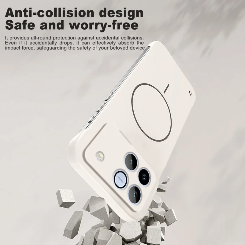 Slim Bezel-less Skin Feel Magnetic Ring Case with Len Protect Cover