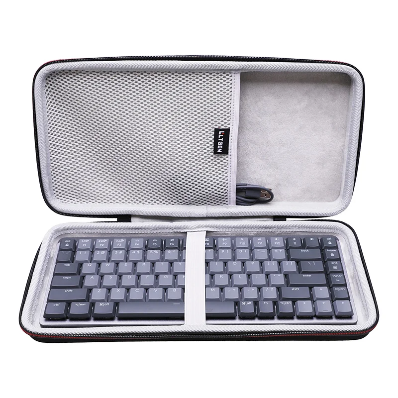 Ltgem-eva Case Difícil para Logitech mx Mecânico Mini Teclado sem Fio Viajar Protetora Bolsa Transportando