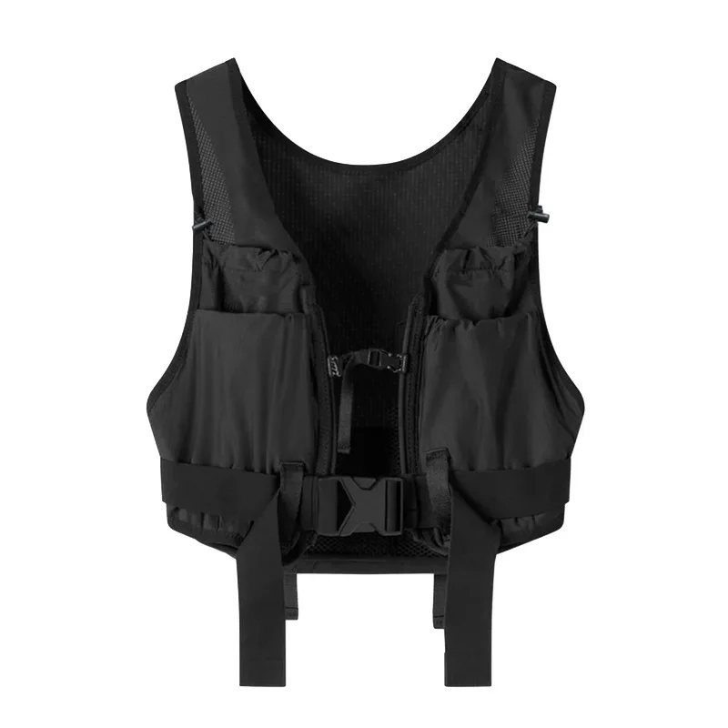 Mens Tactical Vest Chest Bag Outdoors Reflective Multifunction Waist Pack Male Multi-pocket Security Anti-theft Mobile Phone Bag