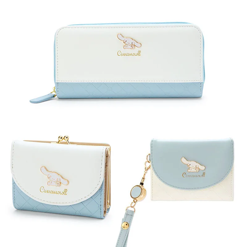 

Новый Кошелек Sanrio Kawaii Cinnamoroll мультяшный модный длинный кожаный кошелек из полиуретана простой кошелек с рукавом для карт девичьи сердца