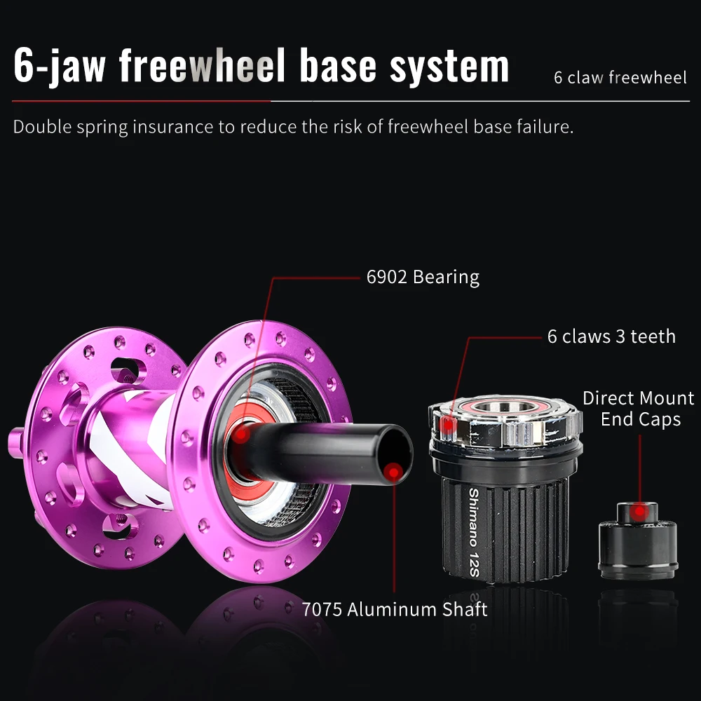 ARC MT009 MTB Hub 6 Pawl NBK Bearing Hub 32 Holes Mountain Bike