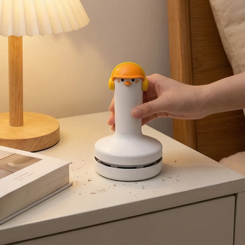 휴대용 무선 데스크탑 진공 청소기 키보드 탁상 종이 스크랩 청소를위한 경량 미니 진공 청소기