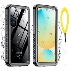 Waterproof Floating Ring Case with Anti - Drop Protection - Galaxy S23 Ultra (Black)