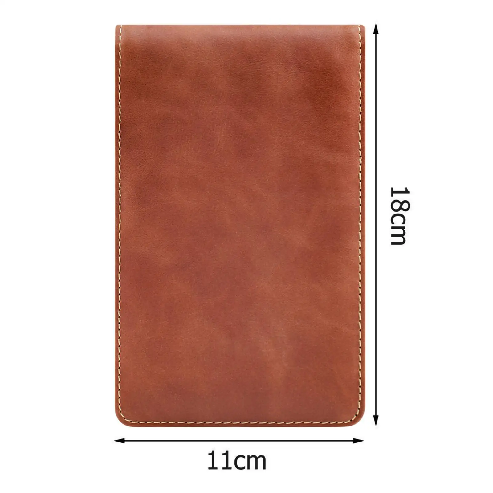 

PU Golf Scorecard Holder W/ Tees Holder PU Leather Journal for Game Practicing Training Golf Accessories Recording Rounds Notes