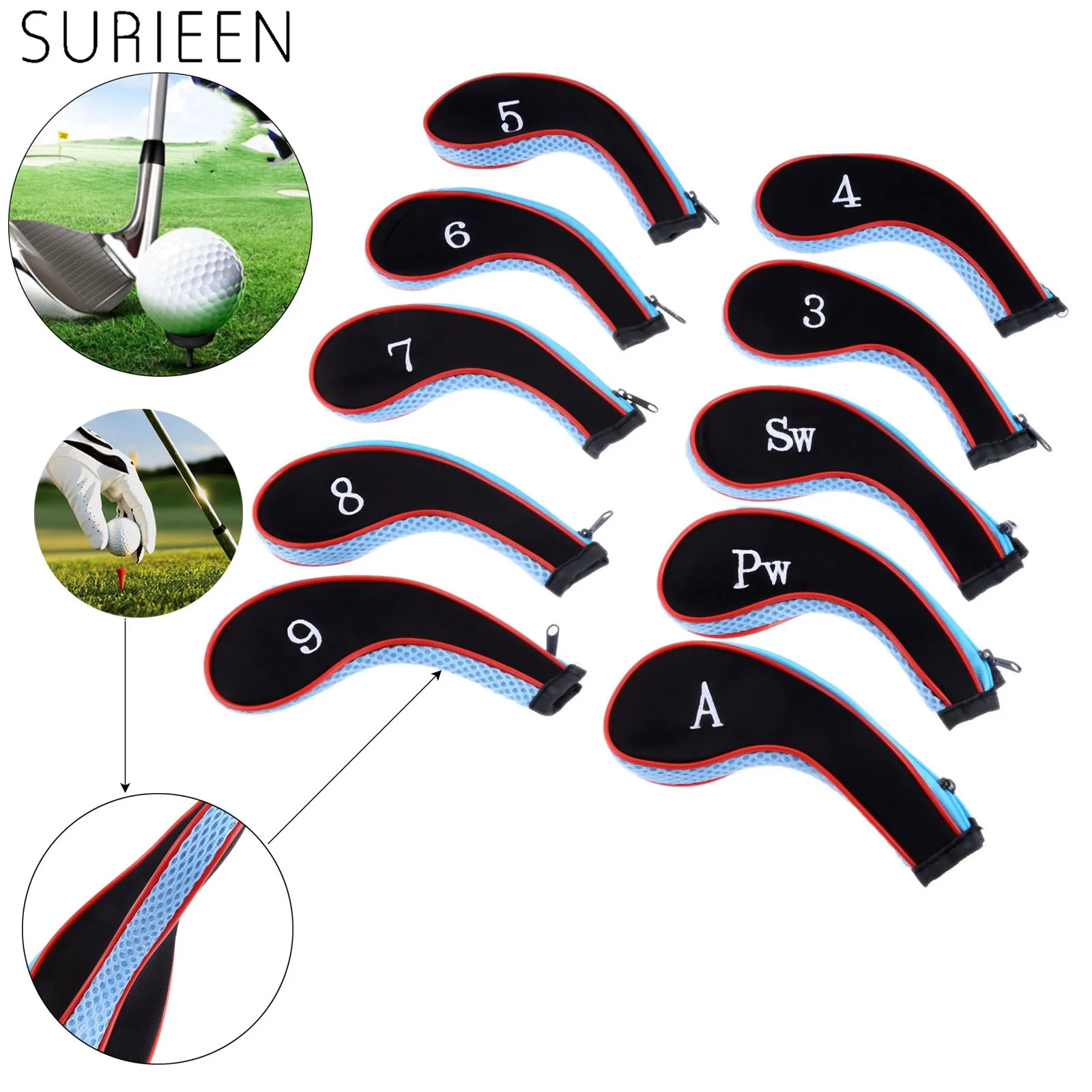 

10 шт., Неопреновые Чехлы на голову для гольф-клуба