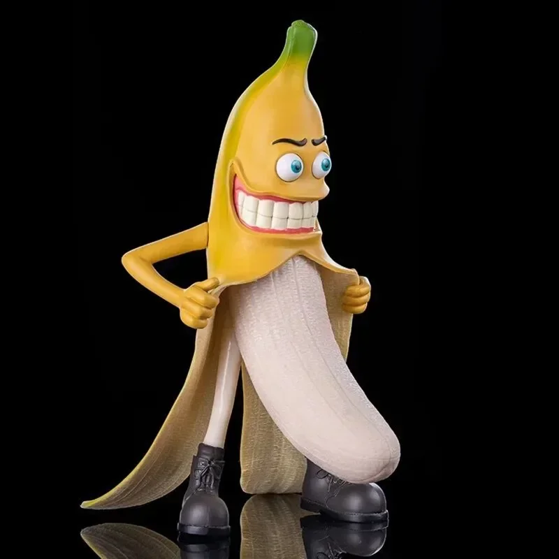 

Funny Banana Man Statue Cute Peeled Banana Guy Figurines Ornaments Garden Decorations Resin Desktop Ornaments Unique Gifts