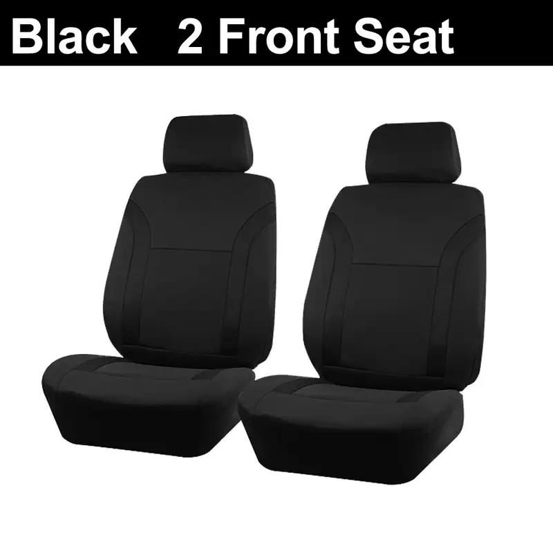 AUTO PLUS Sports Universal Polyester Car Seat Cover Set Fit Most Car Plain Fabric Bicolor Stylish Car Accessories Seat Protector - Image 32