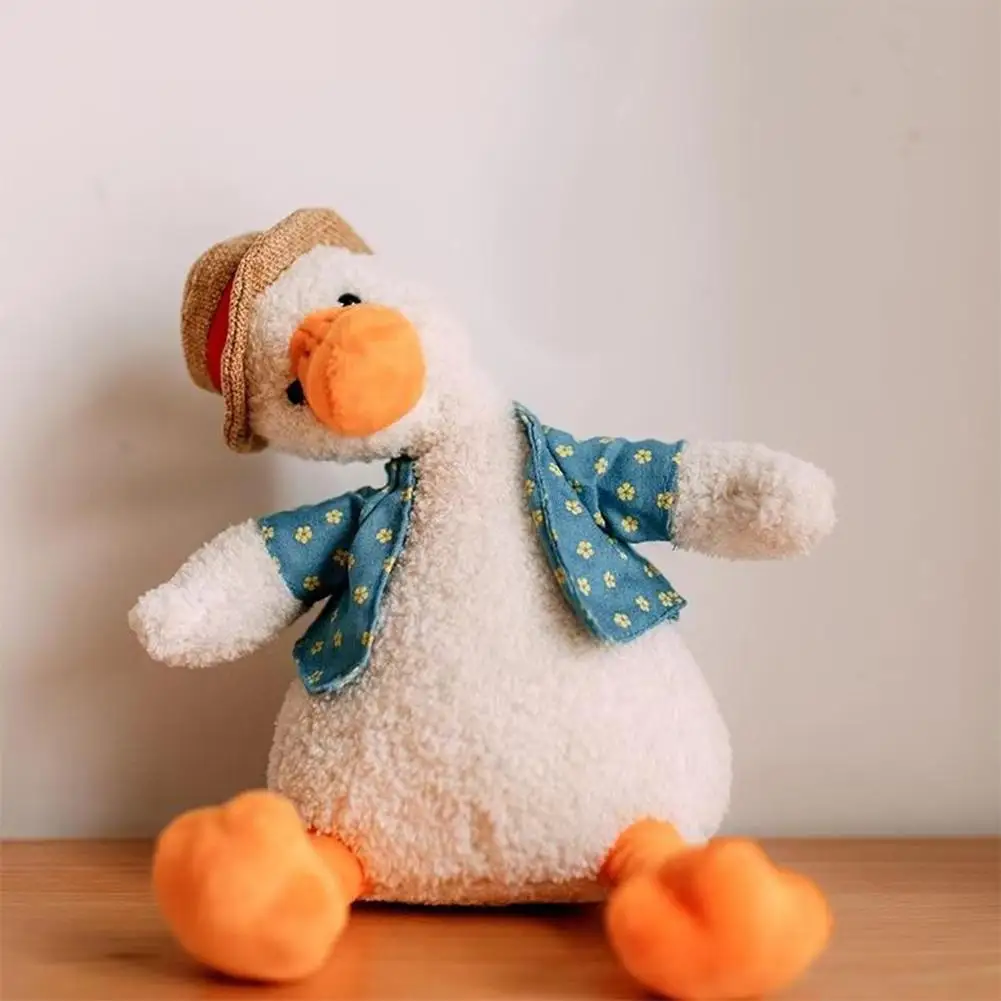 Electric Plush Talking Repeat Duck Dancing Early Education Toys Duck Soft Fabric Doll Soft Fabric Ducks Dancer Home Decor