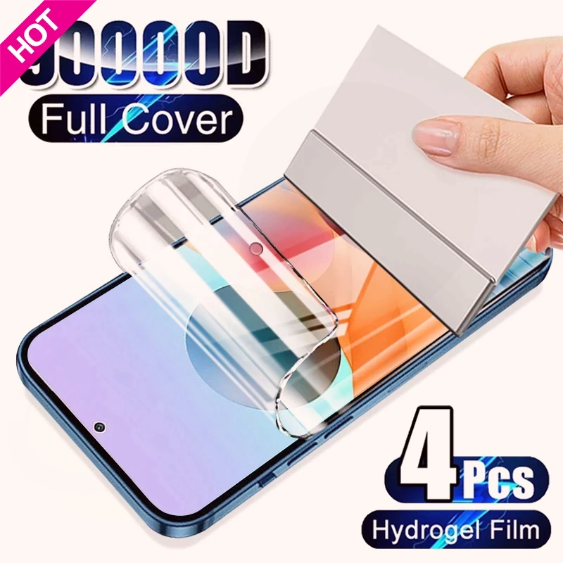 

4PCS Hydrogel Film Full Cover For Samsung Galaxy A50 A51 A52 A53 A70 A71 A72 A73 A12 A21S A52S A33 A10 A20 A40 Screen Protector