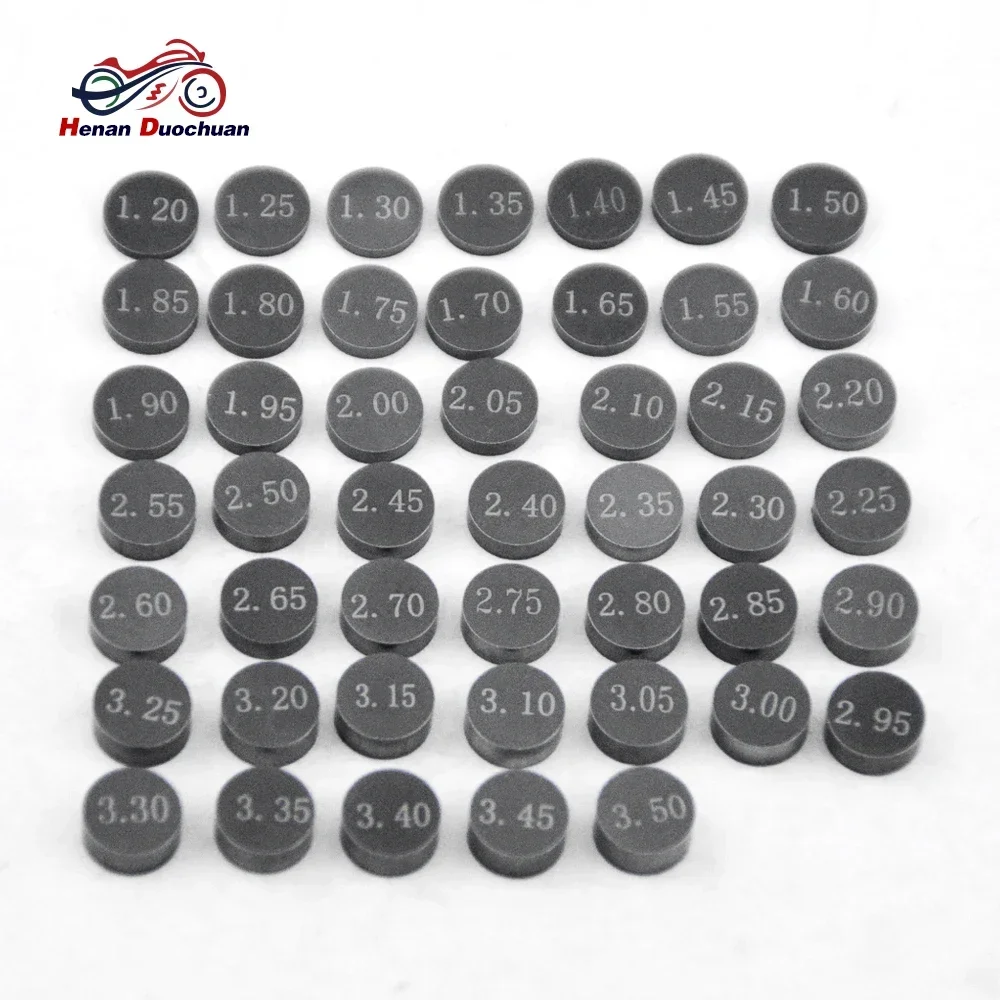 

5Pcs Motorcycle Engine Adjustable Valve Gasket Shim 7.48mm For Honda Suzuki Yamaha Kawasaki 1.2mm to 3.5mm 1.225mm to 3.475mm